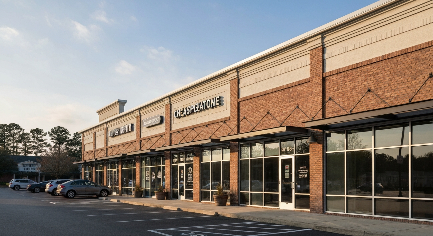 Chesapeake Virginia commercial district showing the type of suburban business corridor where many small businesses operate