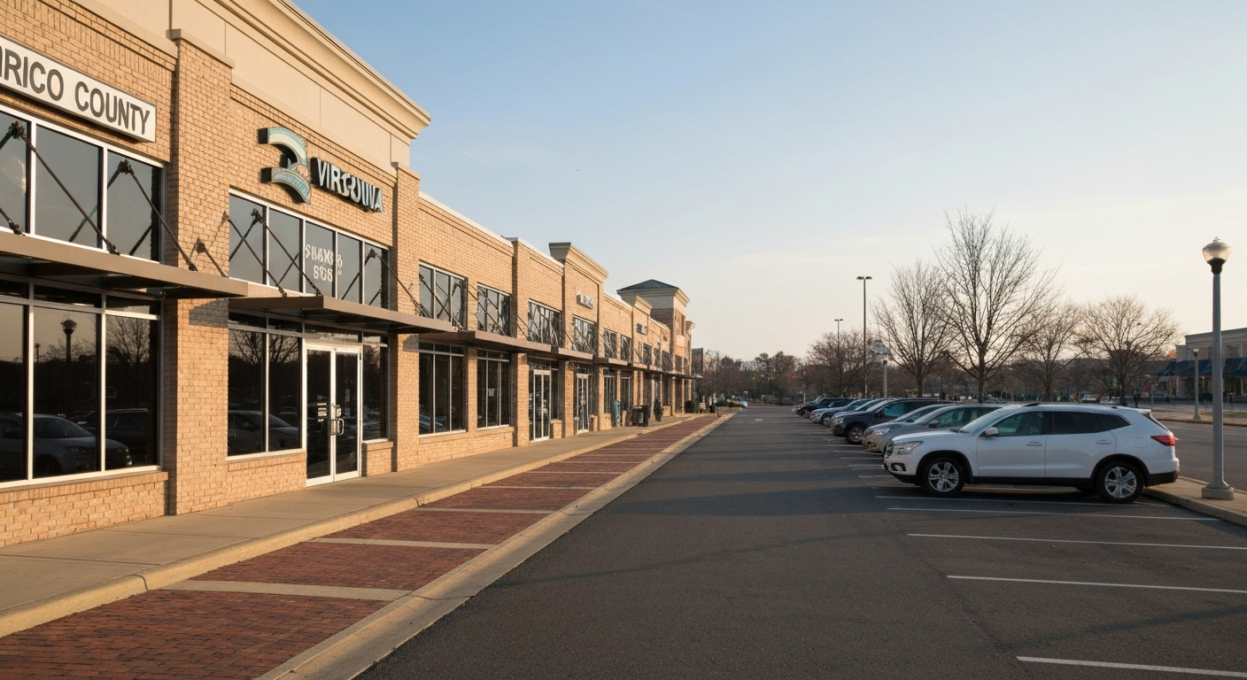 Henrico County Virginia commercial corridor where businesses benefit from the one million dollar BPOL exemption threshold