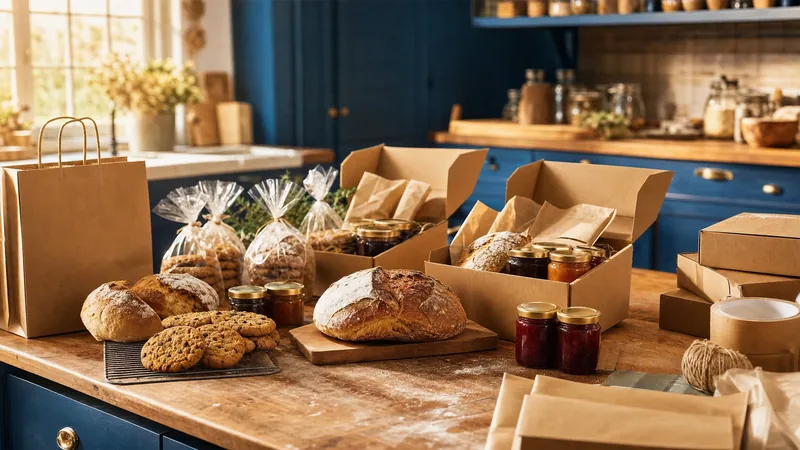 Home kitchen counter with jars and baked goods ready for market, Virginia Cottage Food Law 2026