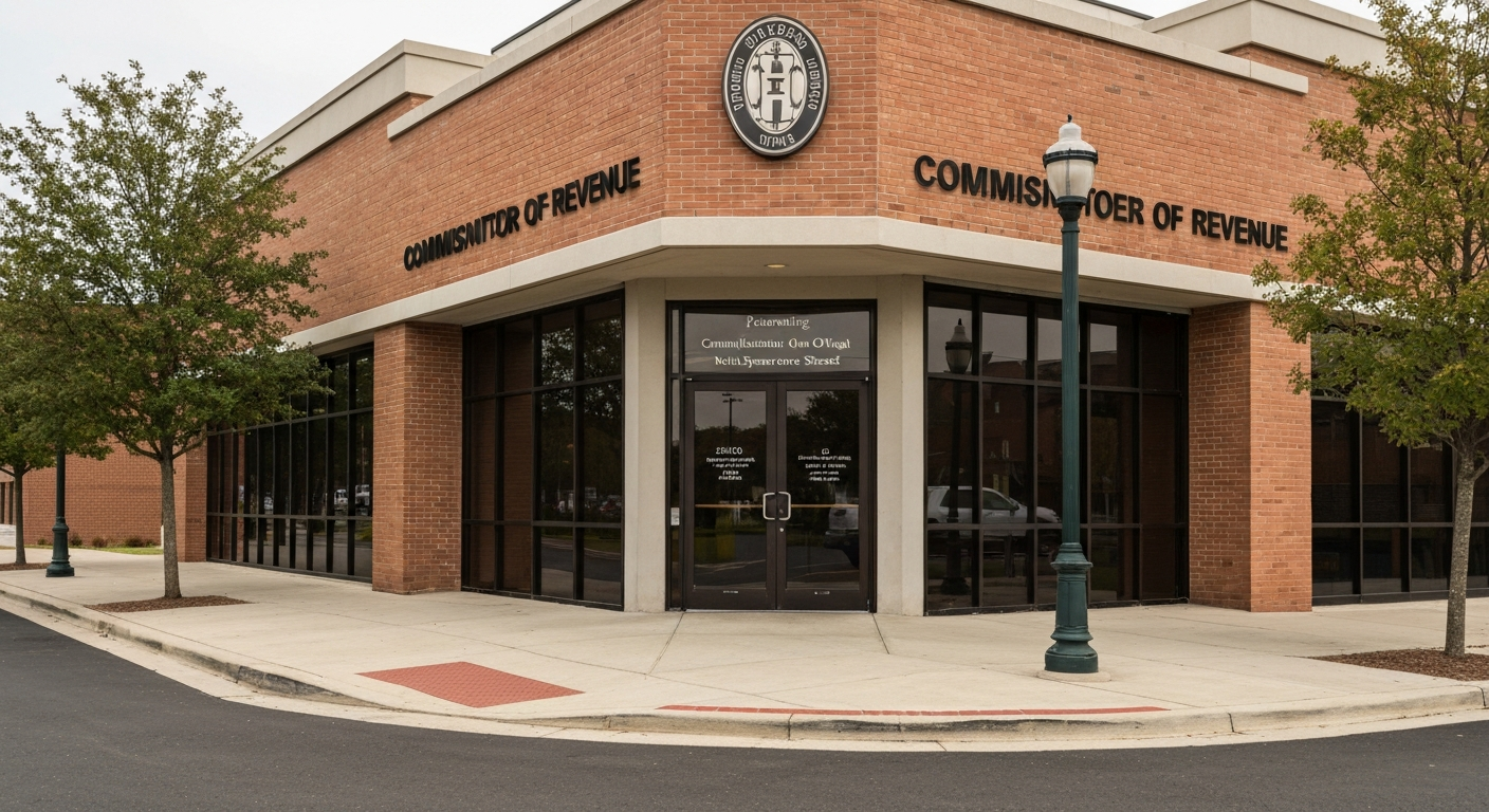 Petersburg Virginia Commissioner of Revenue office on North Sycamore Street where business licenses are processed