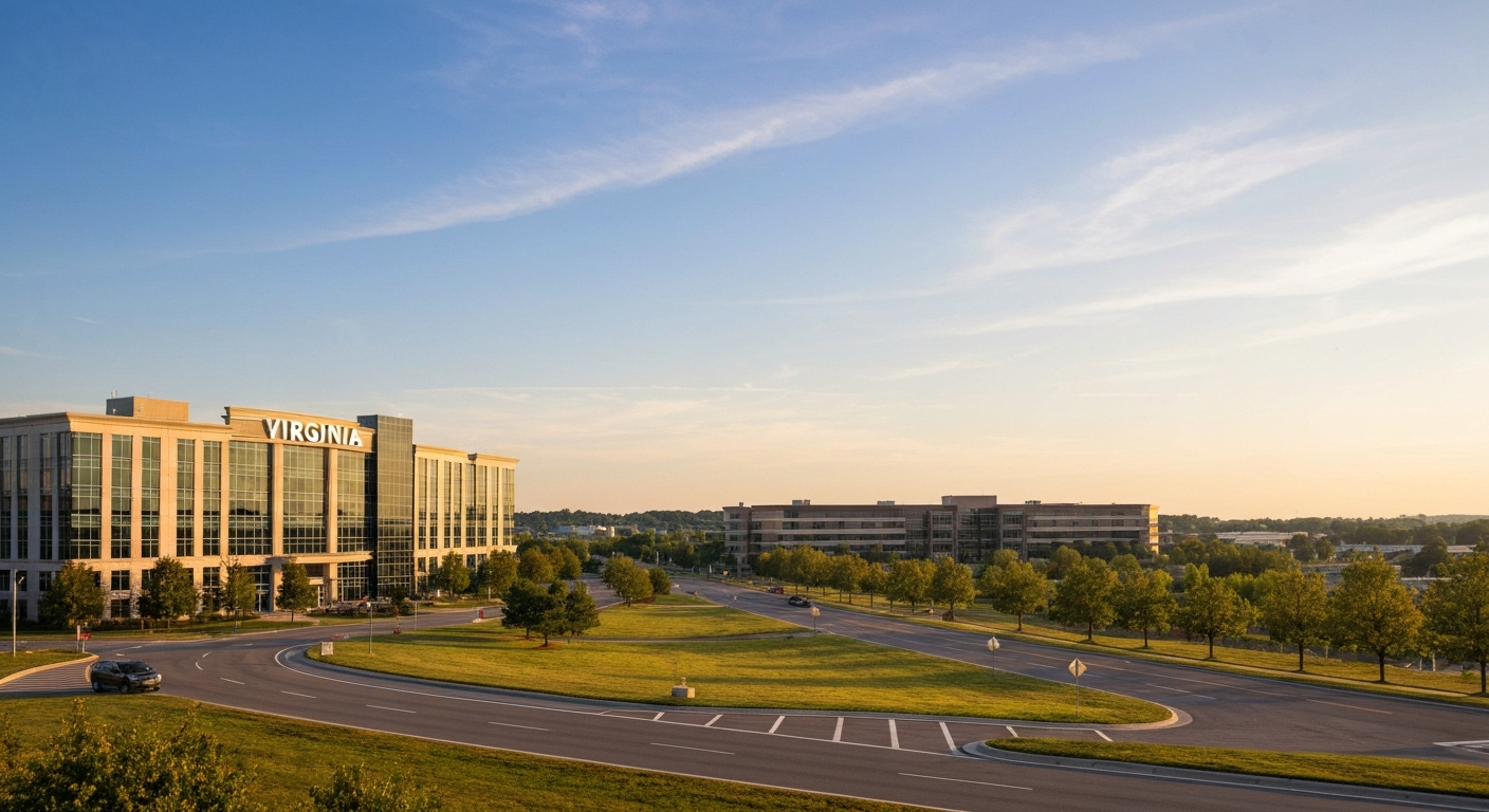 Virginia business landscape showing the Northern Virginia tech corridor