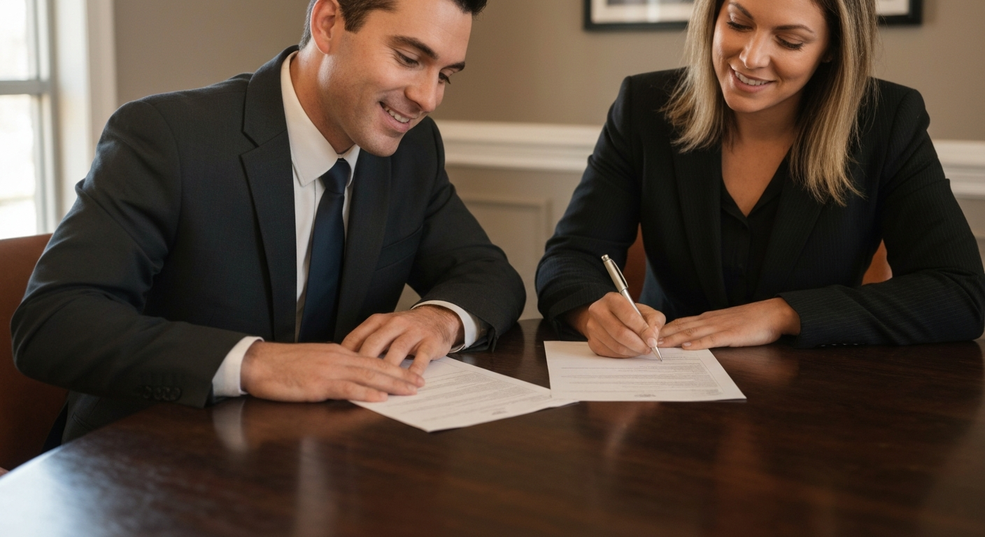 Notary public conducting a signing in Virginia — how to start a notary business in Virginia