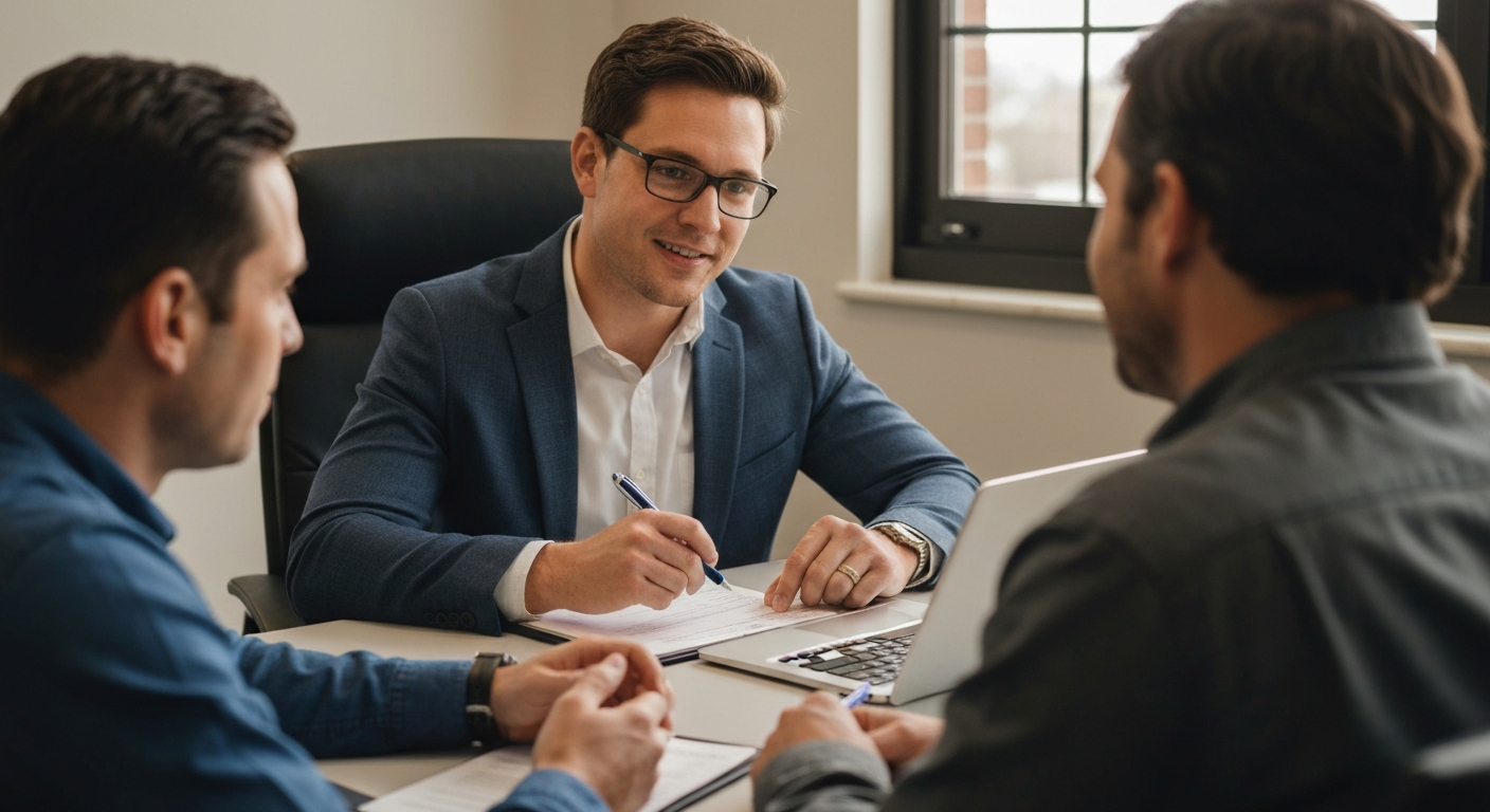 Tax preparer meeting with a client in Virginia — how to start a tax preparation business in Virginia